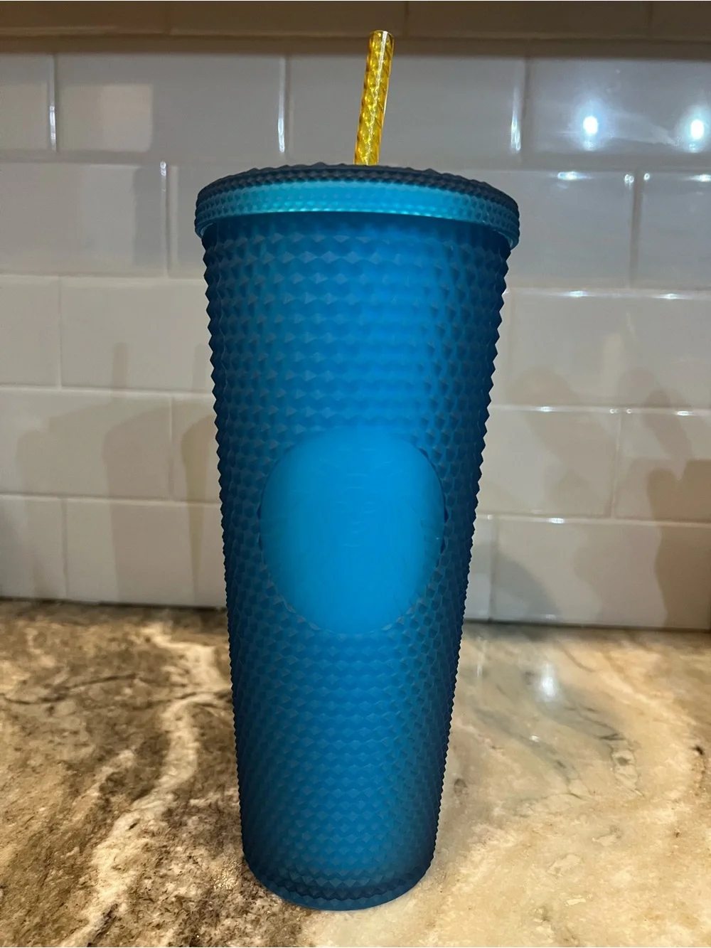 Starbucks Mexico 2023 Blue Soft Touch Studded Tumbler 24oz